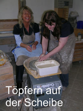 Töpfern auf  der Scheibe